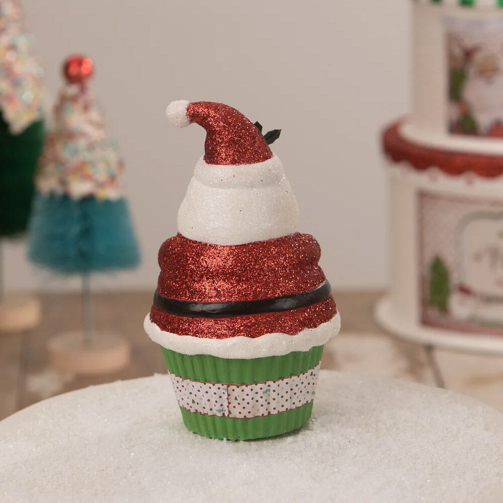 Santa Claus Cupcake Container 6&#x22;