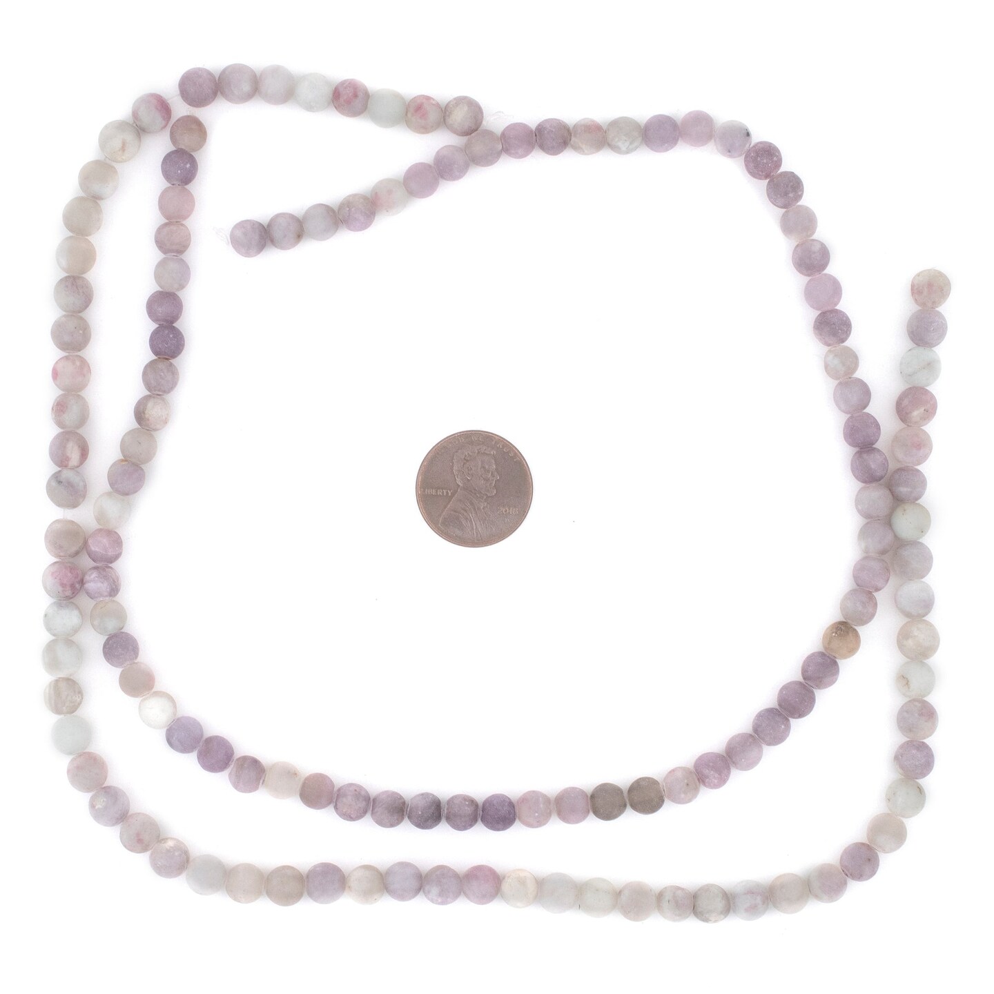 TheBeadChest Matte Lavender Lilac Jade Beads (6mm): Organic Gemstone Round Spherical Energy Stone Healing Power Crystal for Jewelry Bracelet Mala Necklace Making
