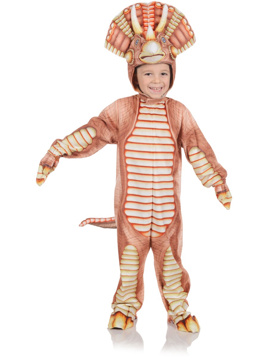 Prehistoric Dinosaur Brown Triceratops Toddler Costume