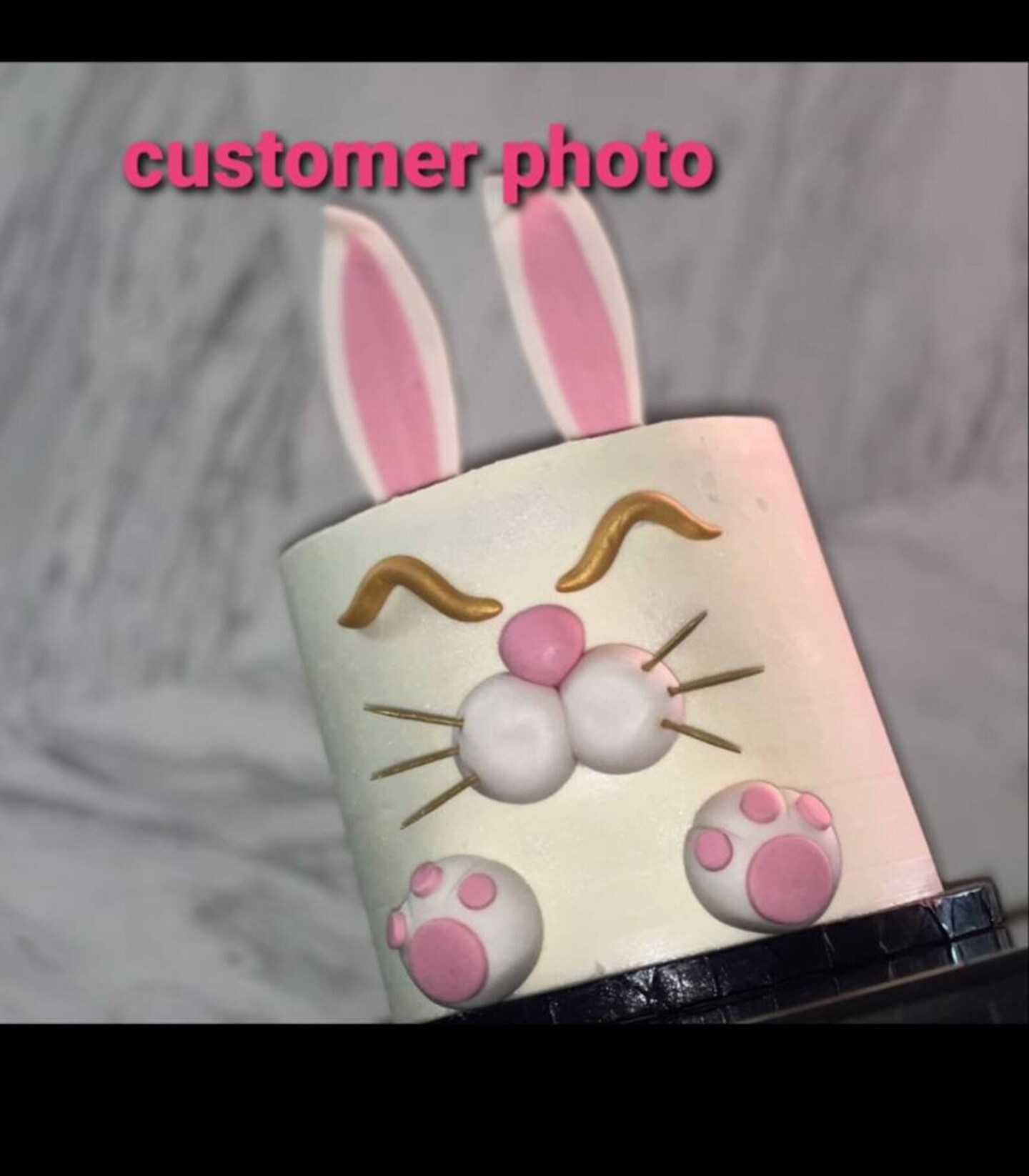 Fondant Bunny Rabbit Cake Topper Set product 2