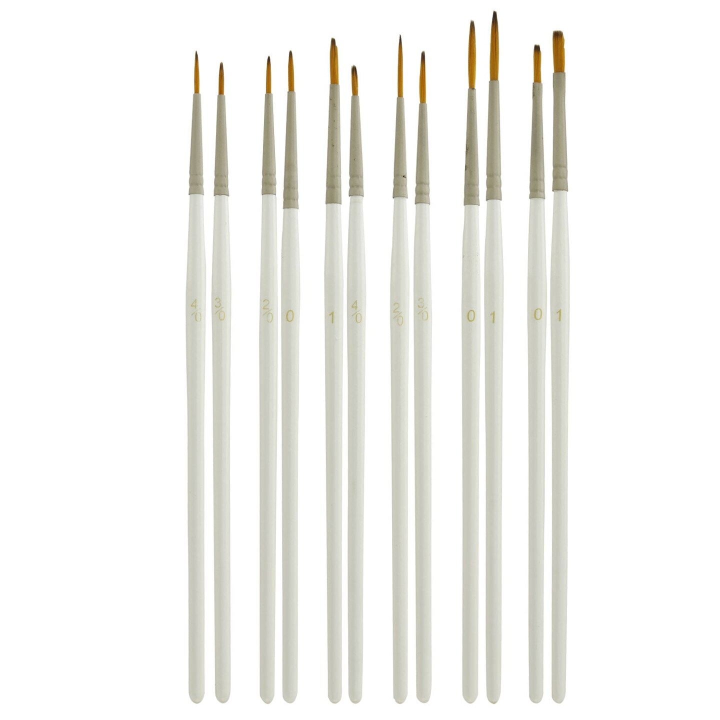 Miniature Detail Paint Brush Set 12 Miniature Brushes for Art