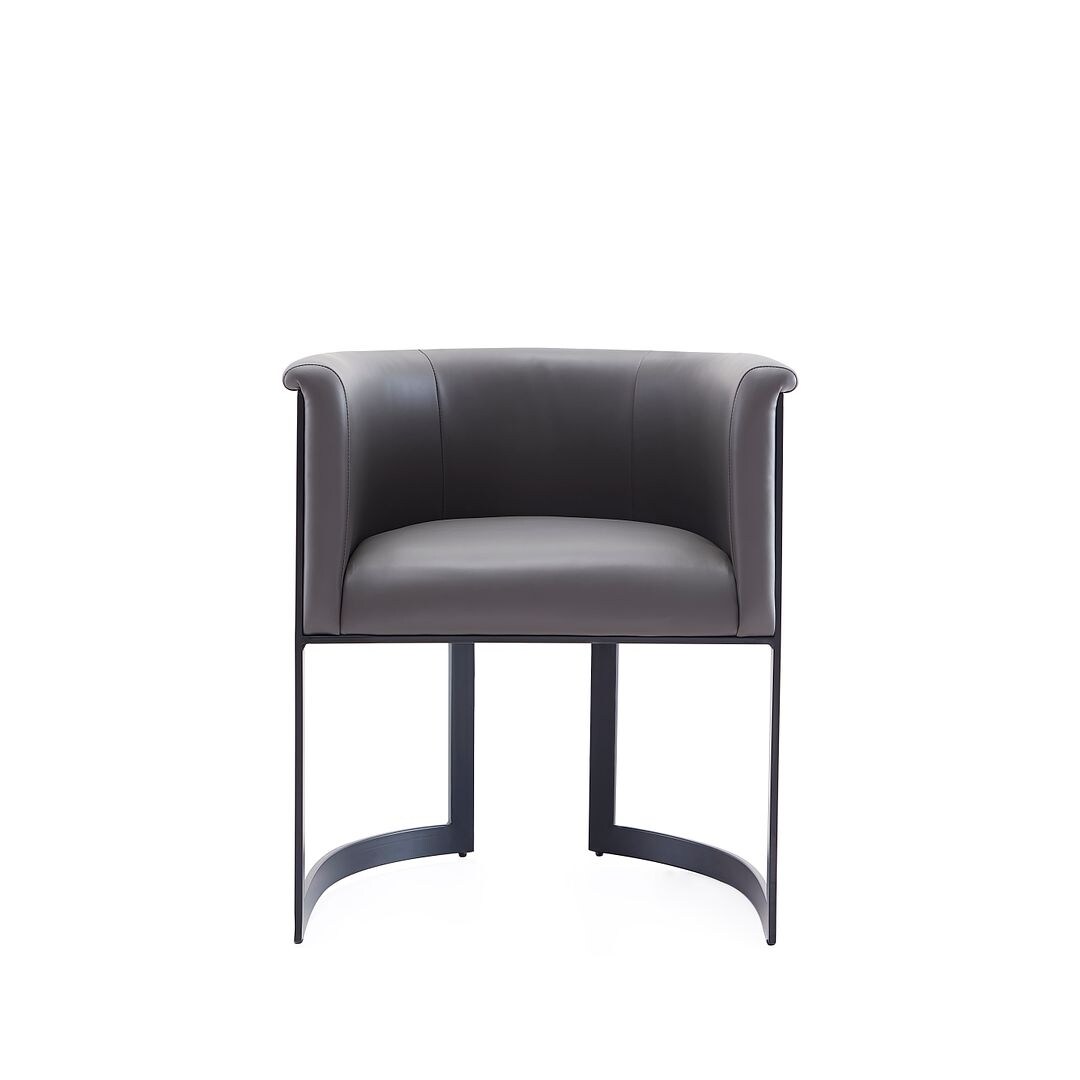 Manhattan Comfort Corso Leatherette Dining Chair with Metal Frame