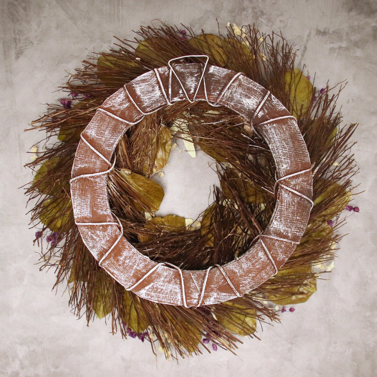 22&#x22; Seashell Purple Accent Wreath