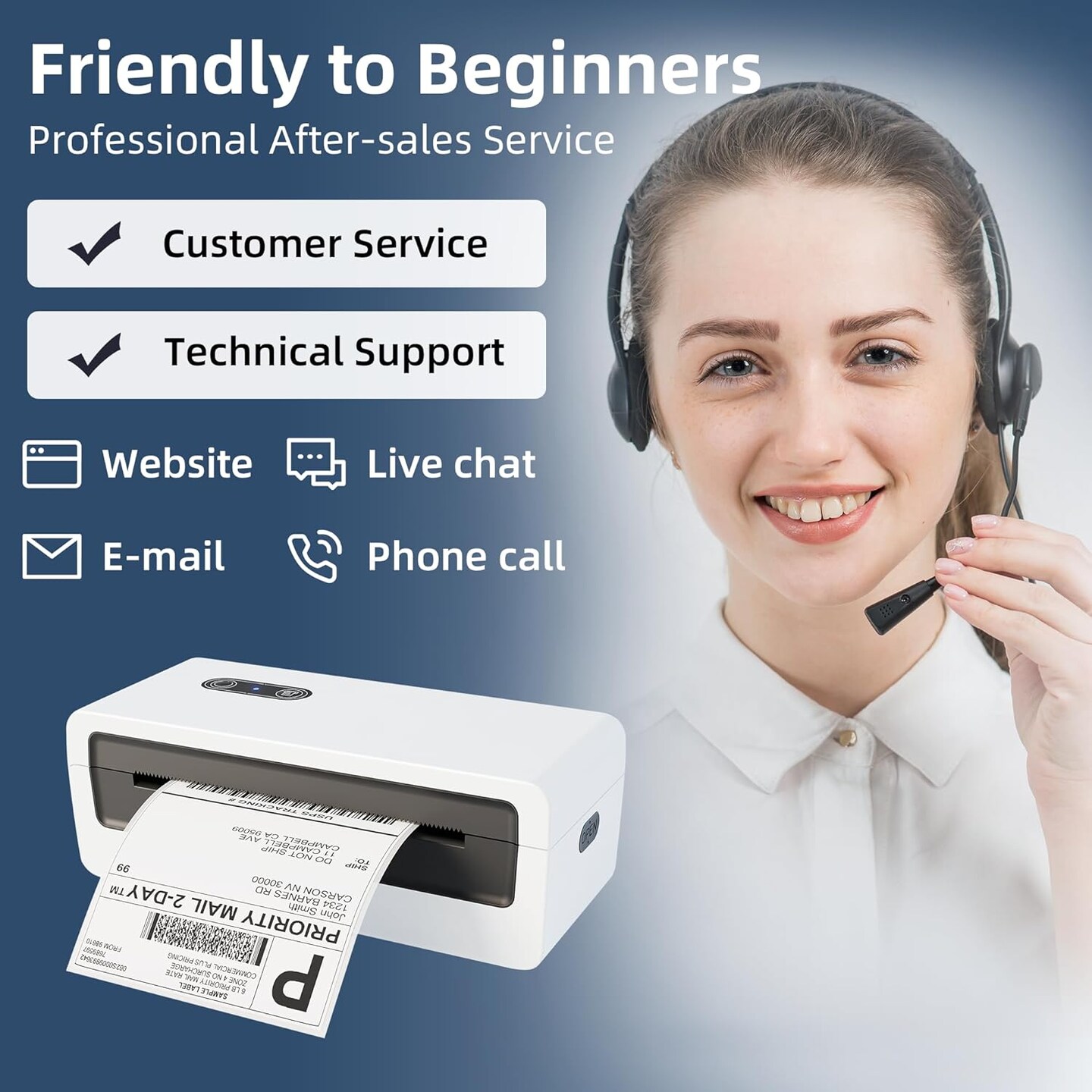 Jiose&#xAE;-Bluetooth Thermal Label Printer - Your Ultimate Solution for Streamlined Labeling Needs