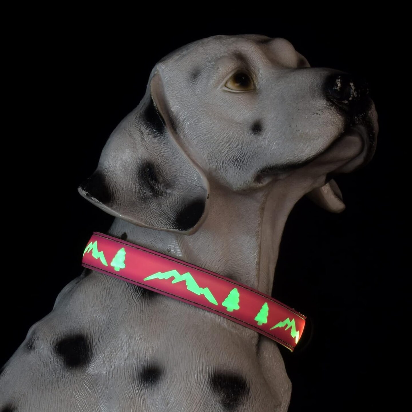 Flashing USB-C LED Light-up Dog Collar-TRE-Pink-Size M(15.7-19.7&#x22;)