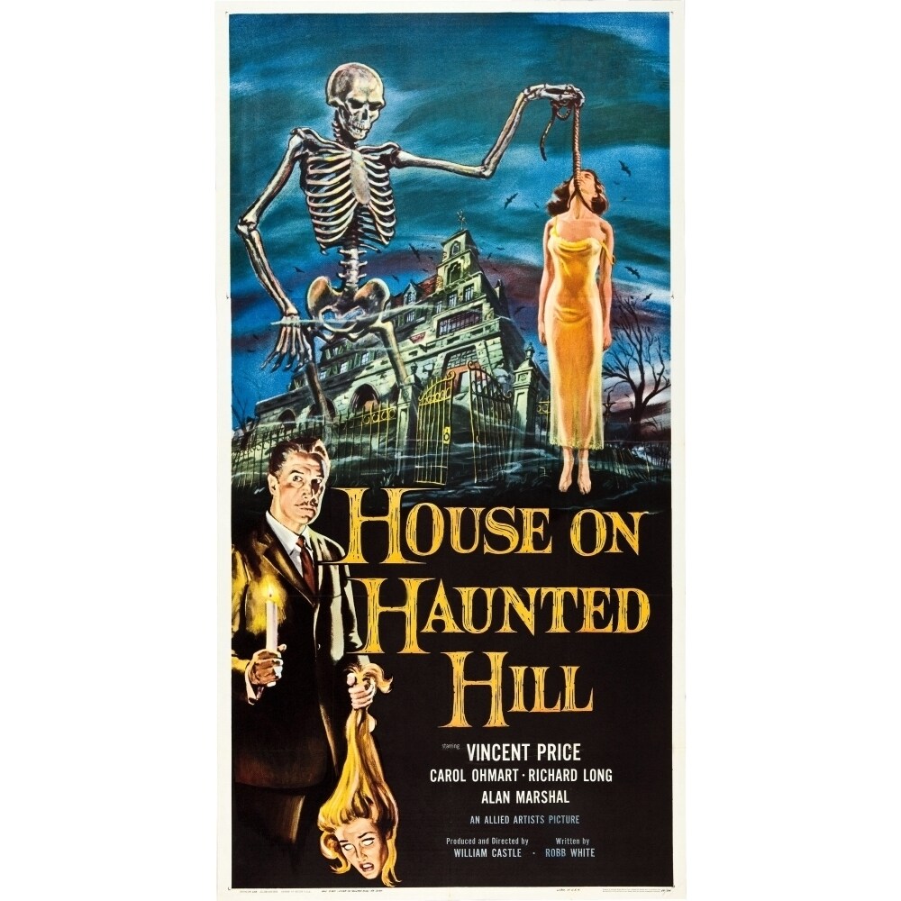 Posterazzi House On Haunted Hill Bottom Left: Vincent Price 1959 Movie Poster Masterprint