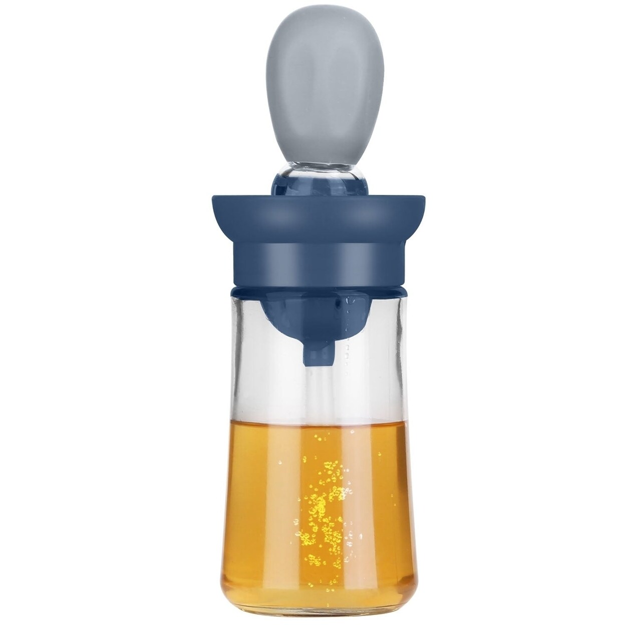 Oil Dispenser Bottle 2 In 1 Cooking Glass Olive Oil Dispenser Silicond Dropper With Silicond Brush Dropper Measuring