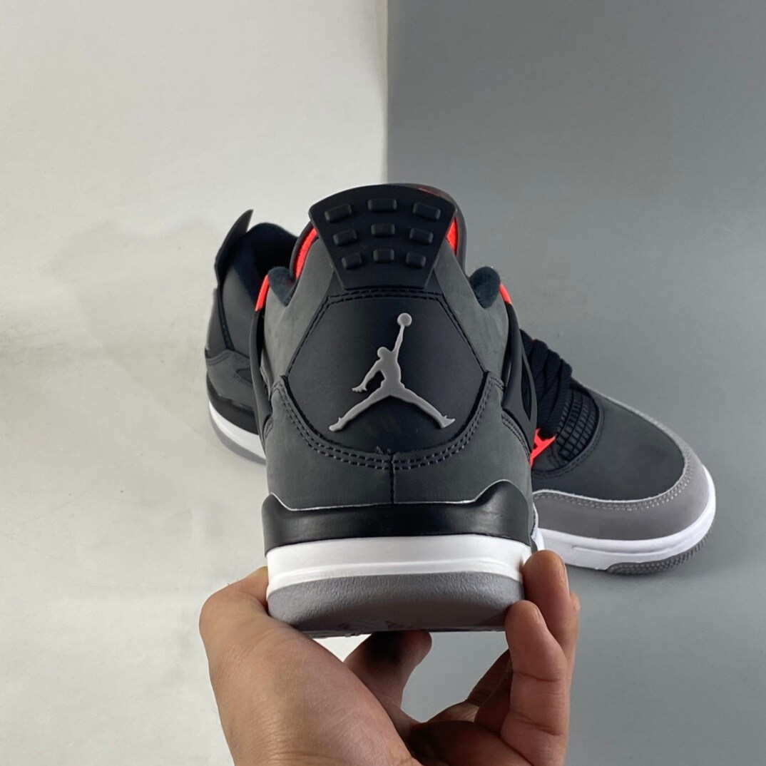 Air Jordan 4 Infrared Dark Grey Infrared 23 Black Cement Grey Sneakers for Men and Women MakerPlace by Michaels