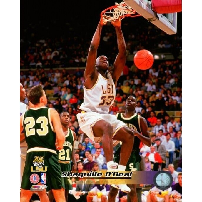 Photofile Shaquille ONeal LSU Tigers 1991 Action Photo Print