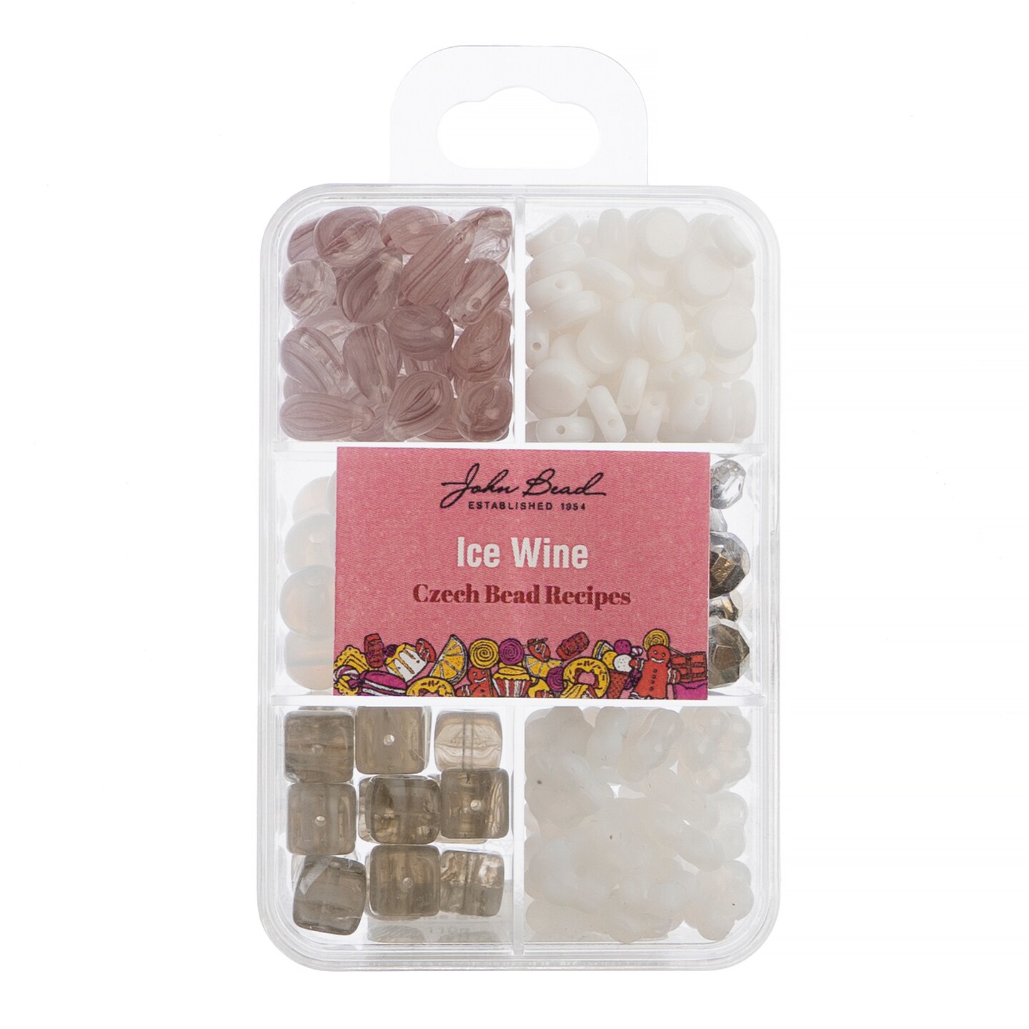 John Bead Recipe Box Czech Glass Beads Kit