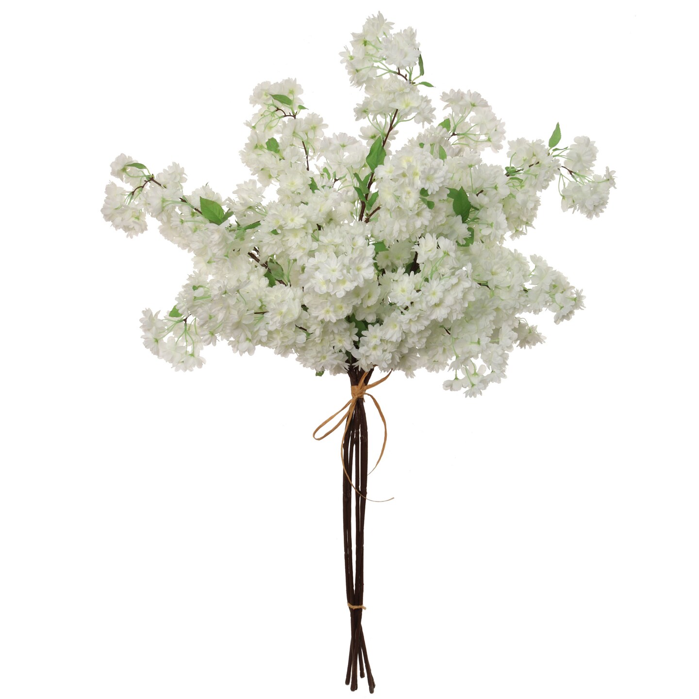 6-Pack: White Cherry Blossom Stem with Silk Flowers by Floral Home&#xAE;