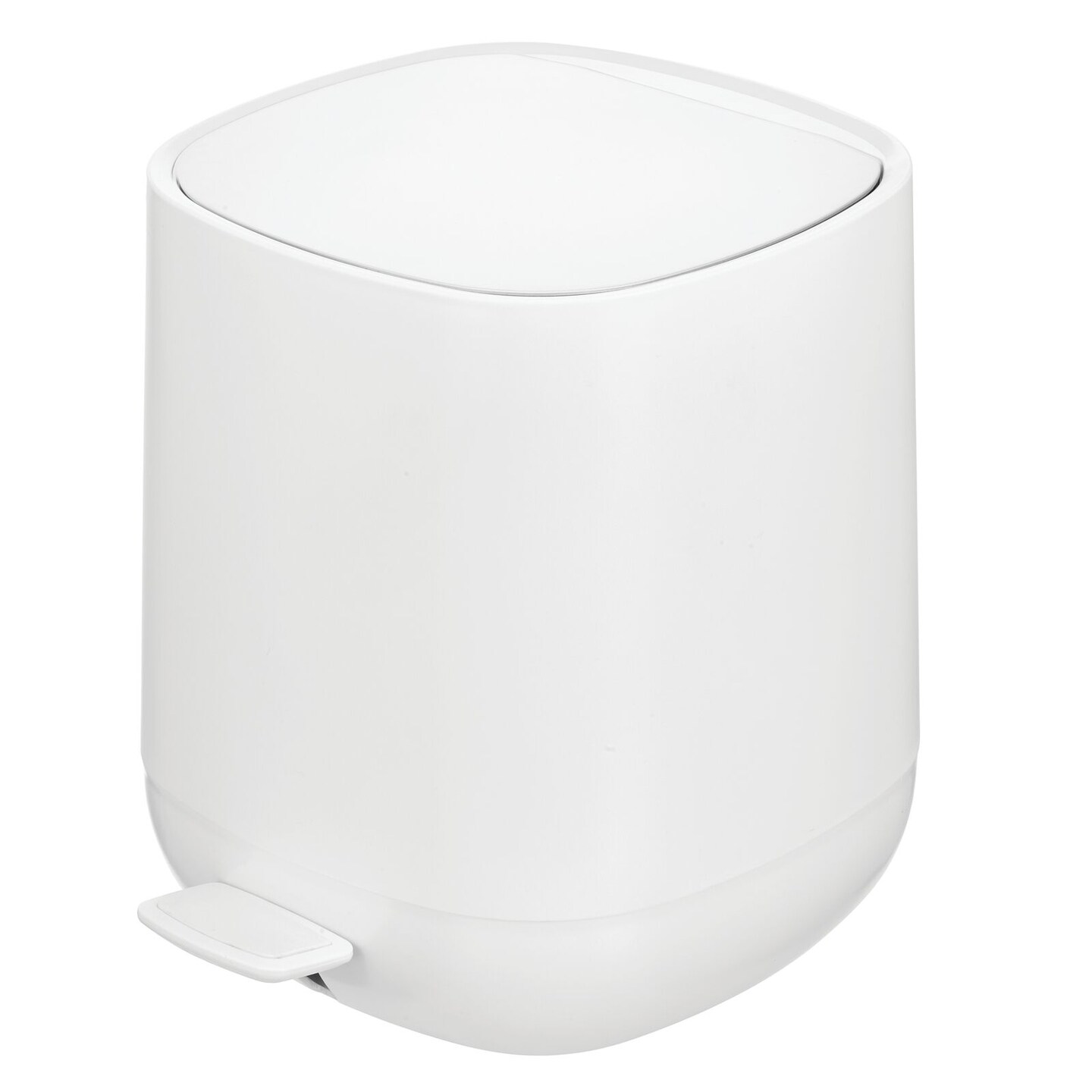 mDesign Plastic 1.3 Gallon/5 Liter Bathroom Garbage Can, Removable Liner