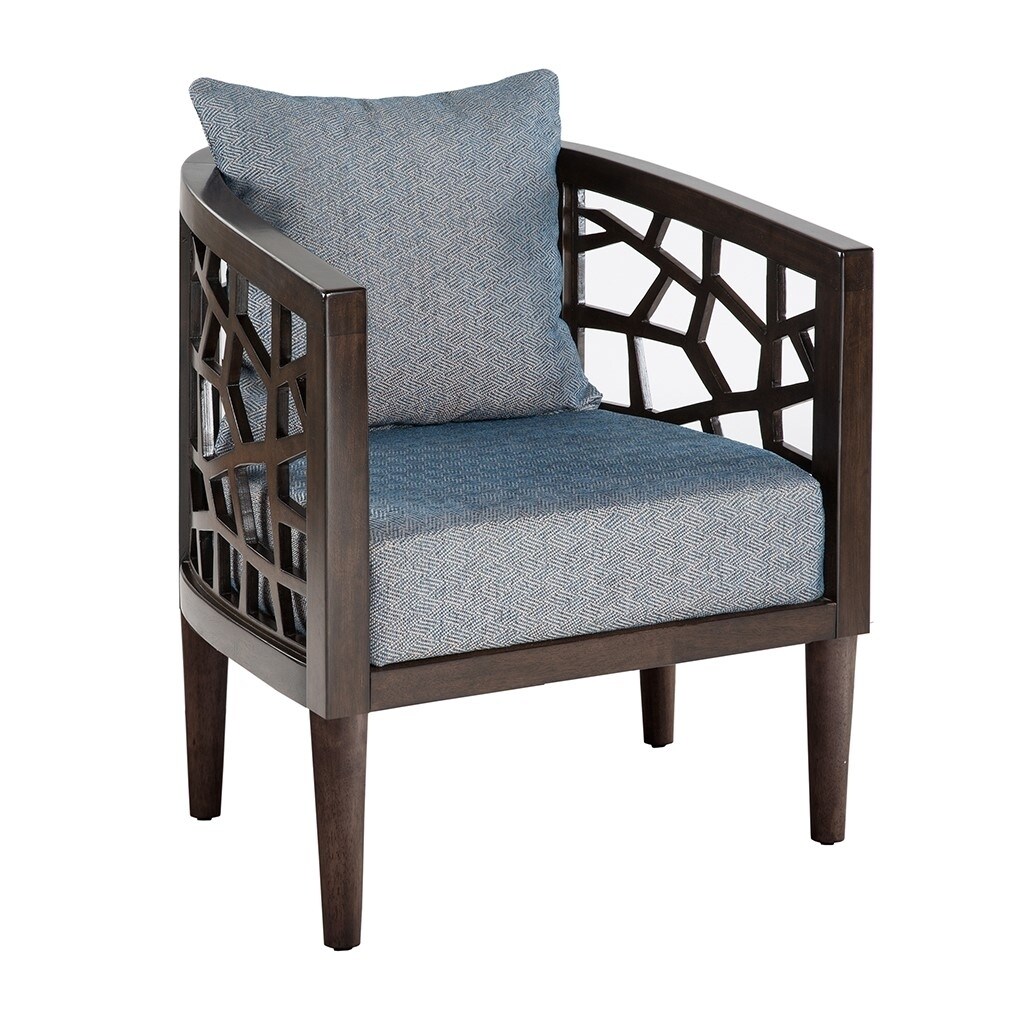 Gracie Mills   Jayne Mid-Century Upholstered Seat and Back Accent Chair - GRACE-11455