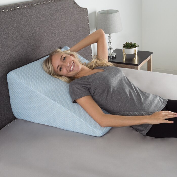 Lavish Home 11 Inch Wedge Pillow Memory Foam Blue For Acid Reflux Rls Reading Michaels