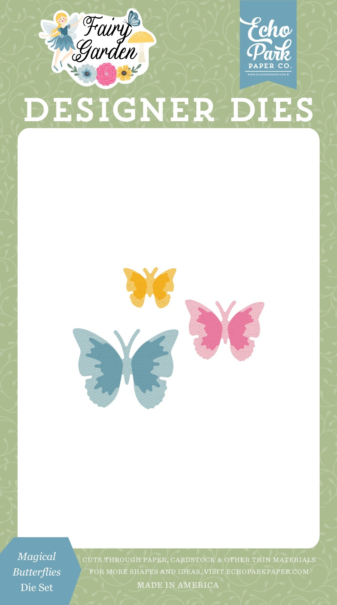 Echo Park Dies-Magical Butterflies, Fairy Garden