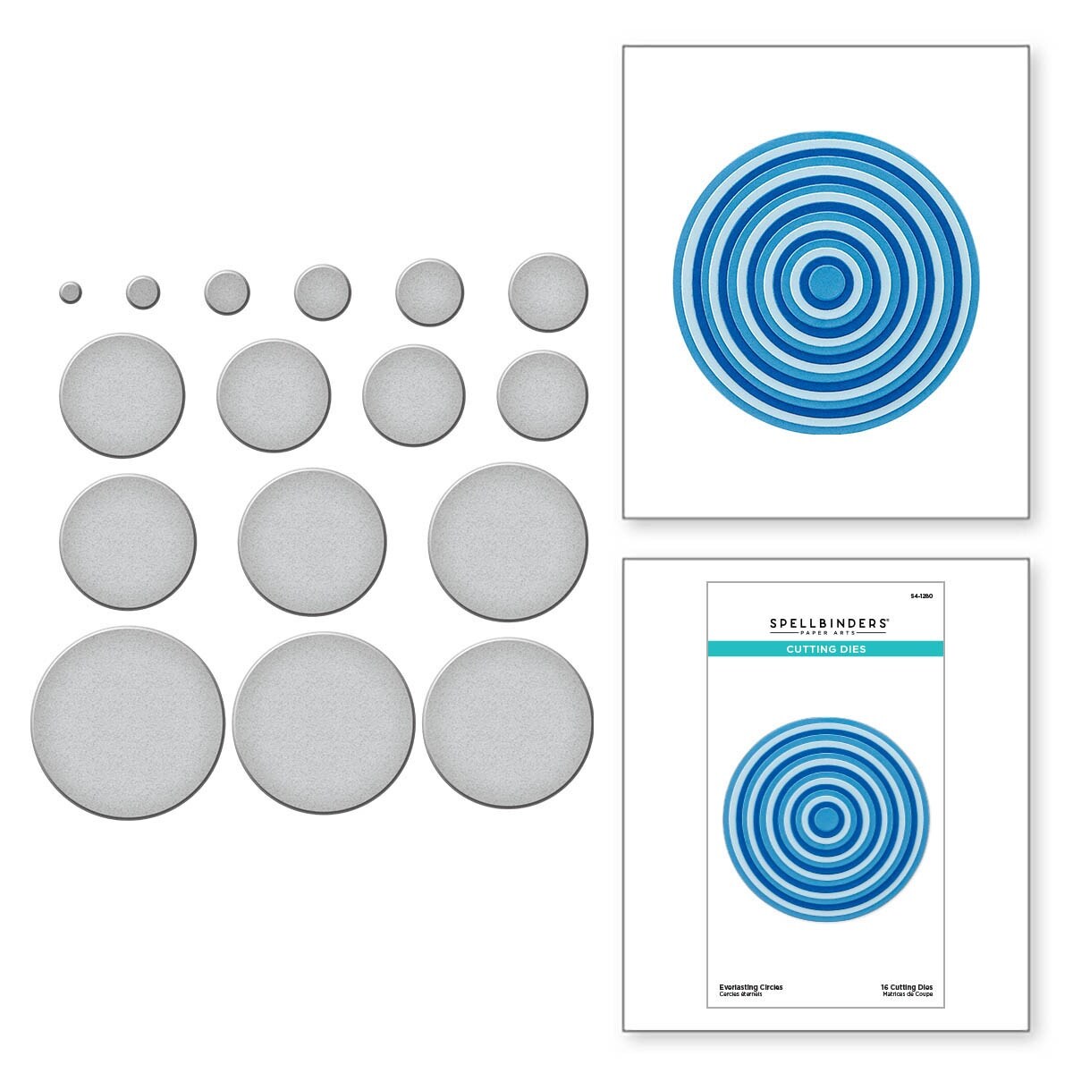 Spellbinders Etched Dies-Everlasting Circles - Everlasting Shapes