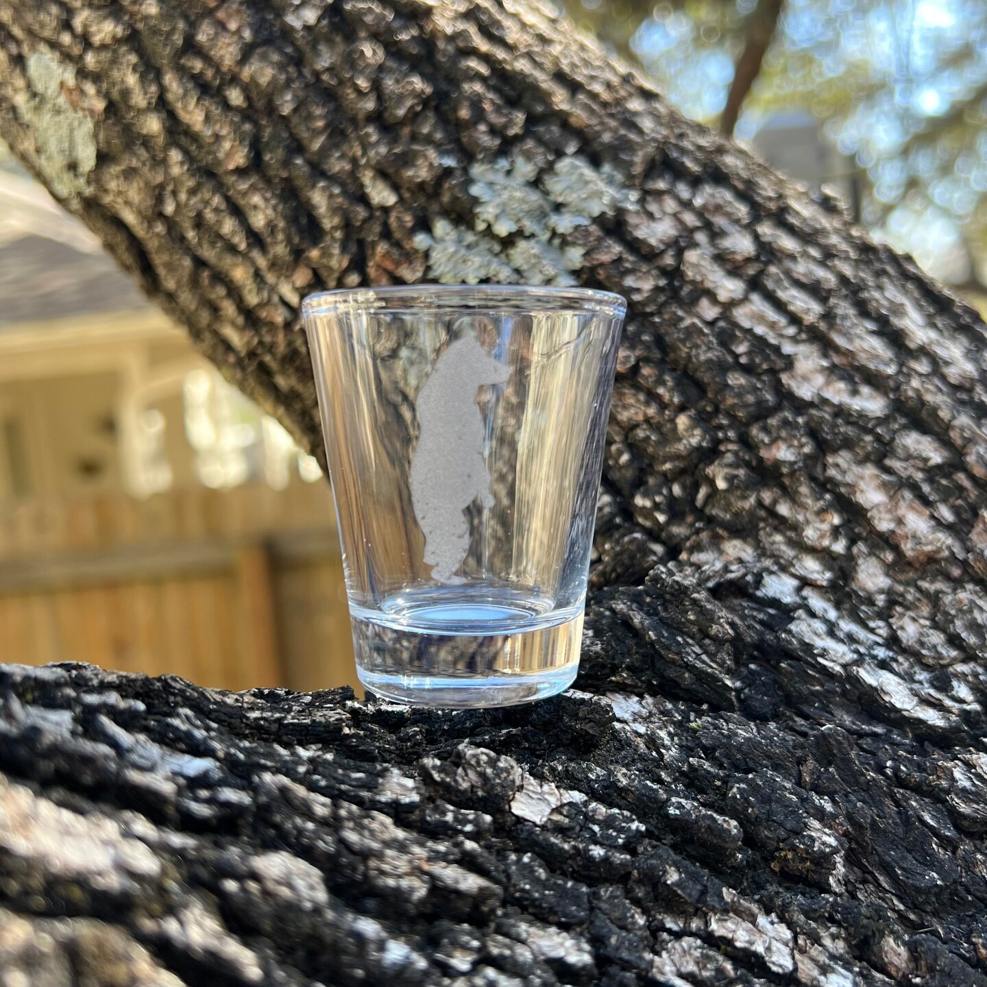 2oz Standing Polar Bear Shotglass LASER