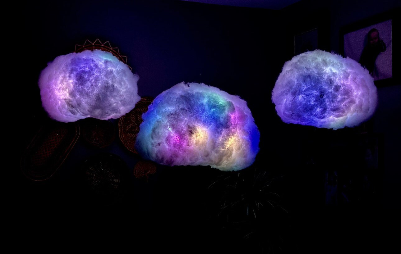 cloud lights hanging cloud night light clouds Christmas gift led light nursery decor cloud decor cloud lamp led lights MakerPlace by Michaels