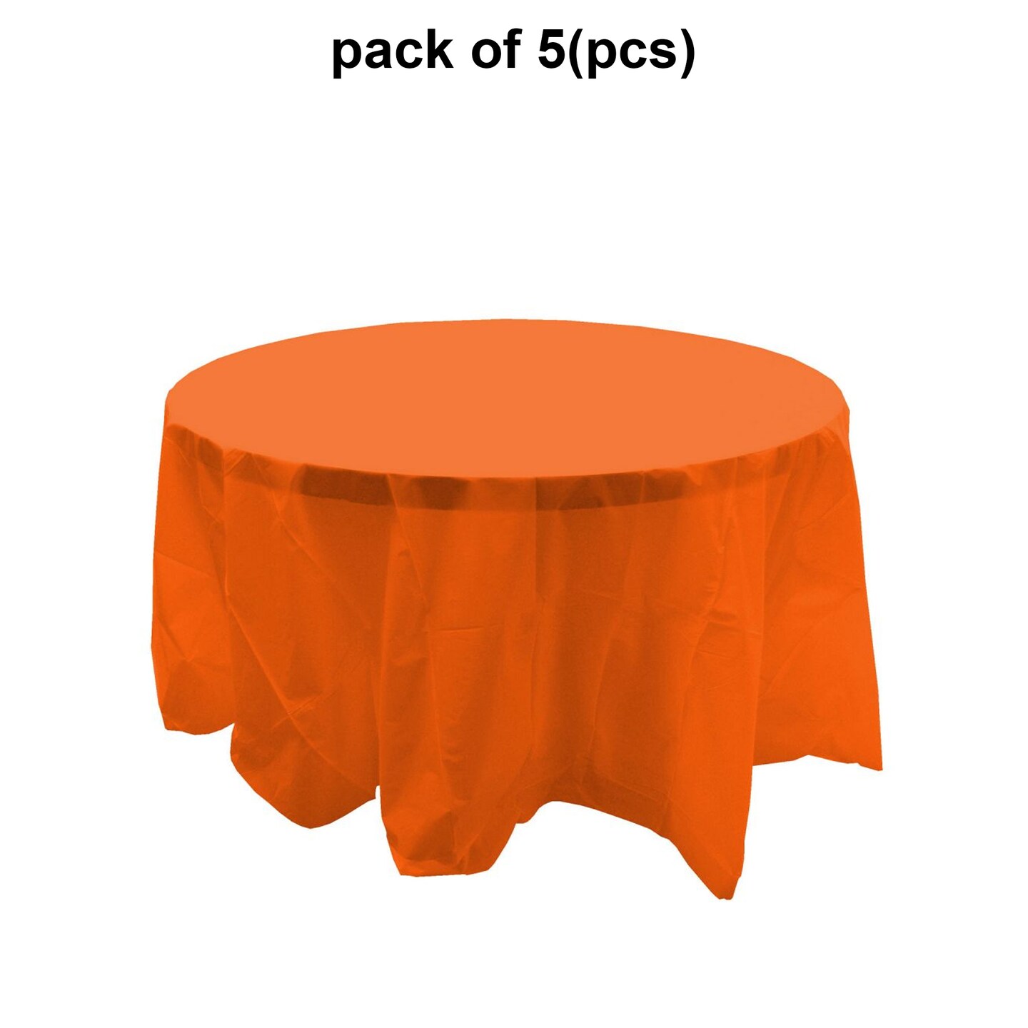 Solid Color Round Table Cover - 84 Inch | 6 inch drape all around | MINA&#xAE;