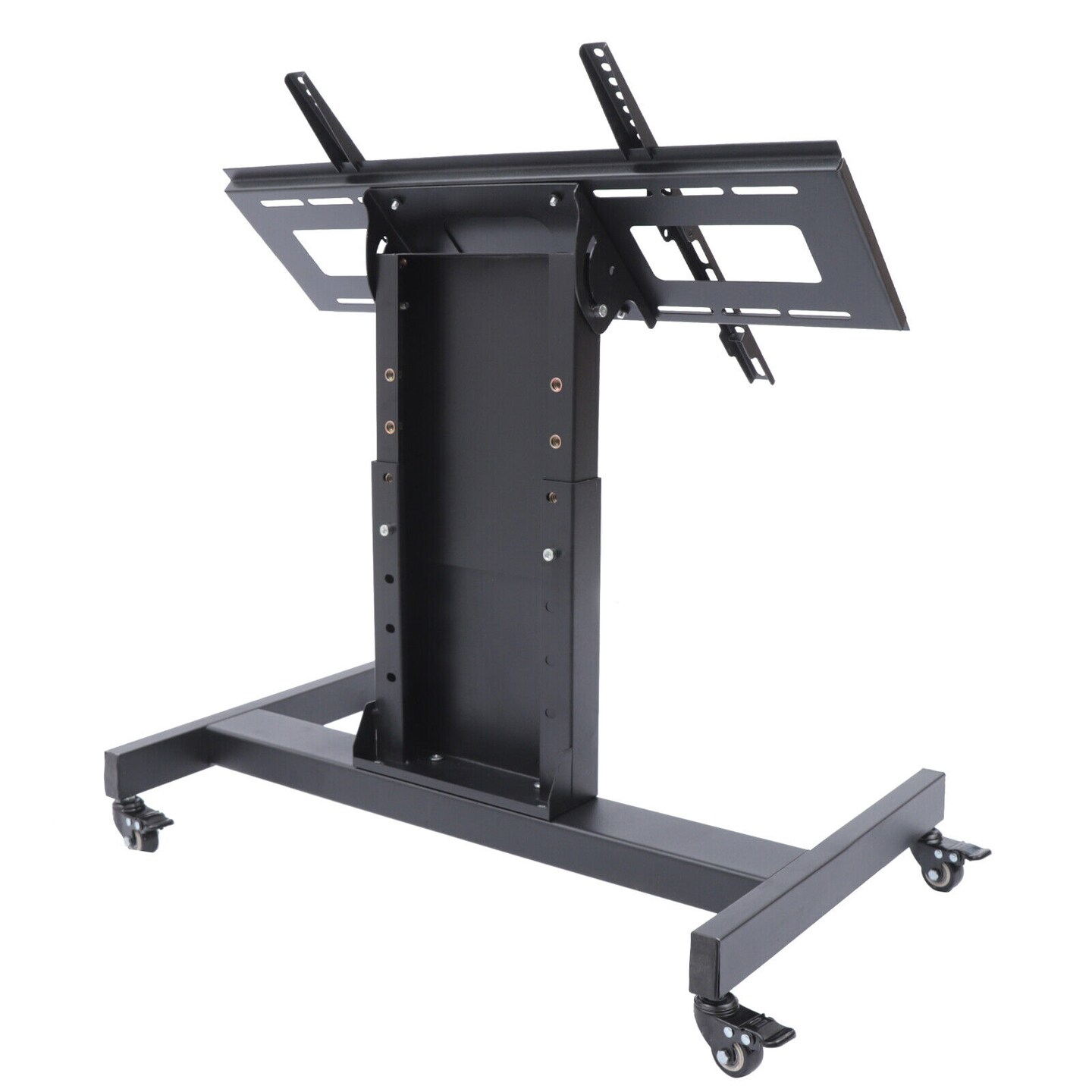 Kitcheniva Rolling TV Stand with Height Adjustable Shelf