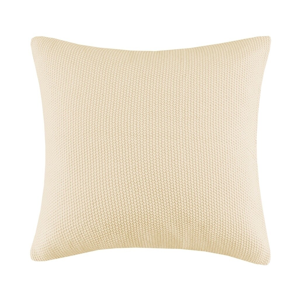 Gracie Mills   Lessie Solid Acrylic Knit Euro Pillow Cover - GRACE-8026