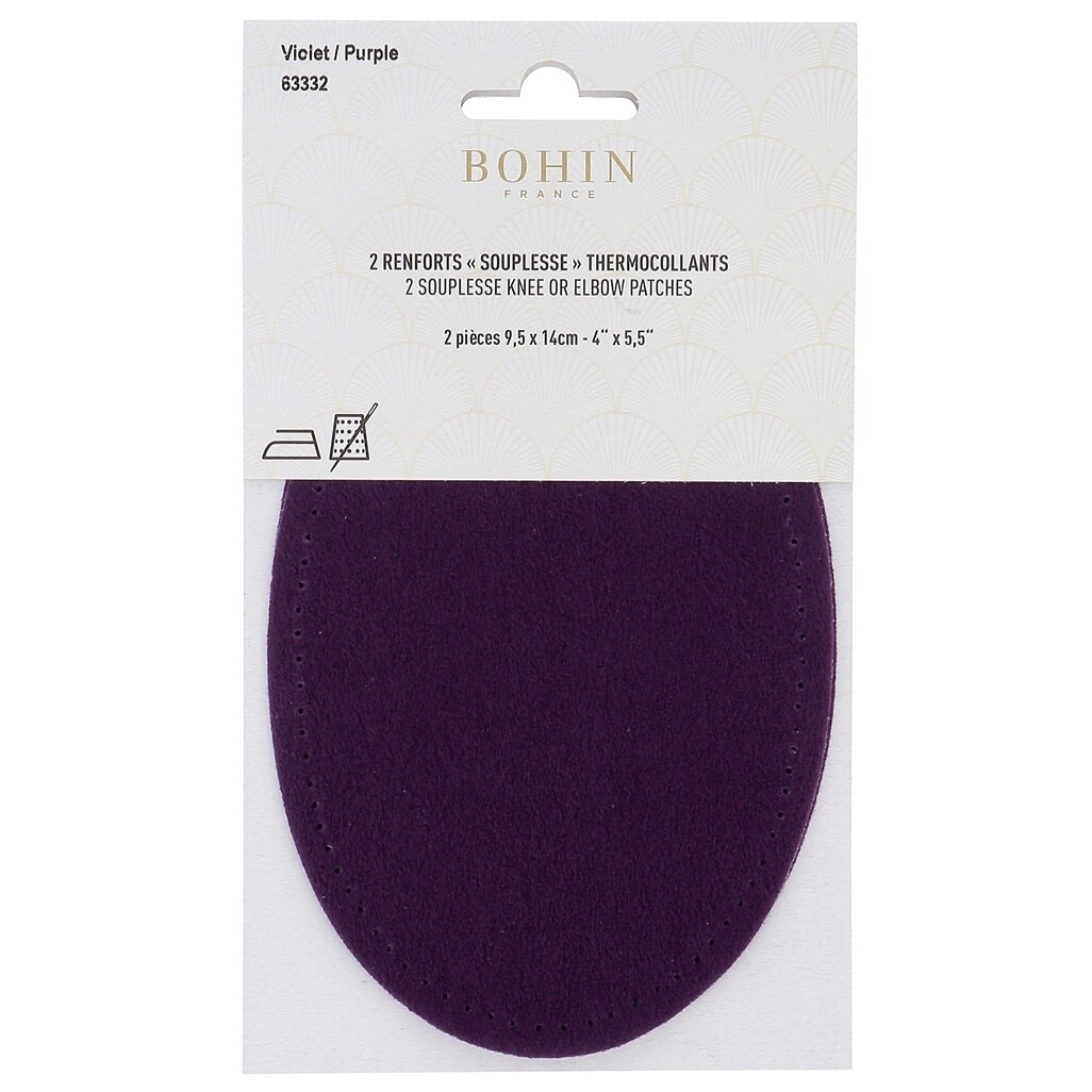 Bohin Iron On Elbow Patches 4&#x22;X5.5&#x22; 2/Pkg