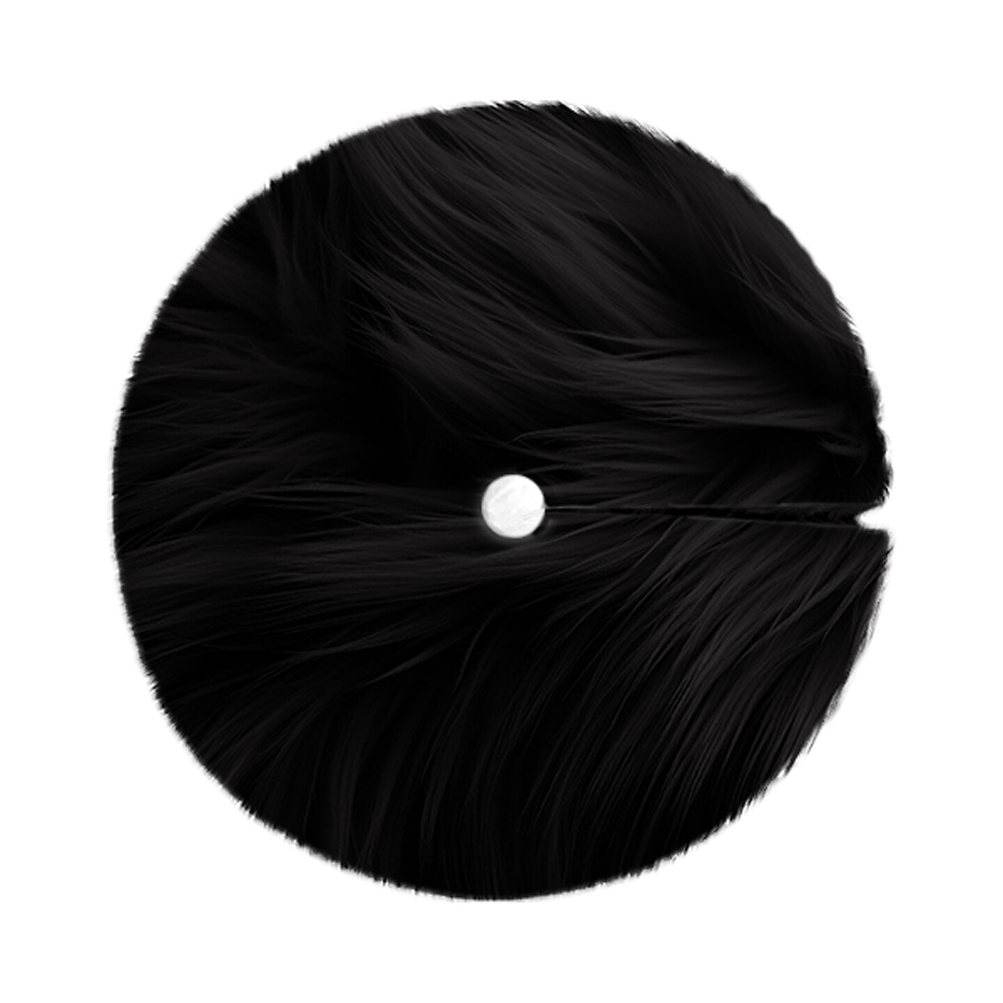 FabricLA 40" Black Faux Fur Christmas Tree Skirt - Fluffy Plush Tree Skirt (101cm) for Holiday Decorations