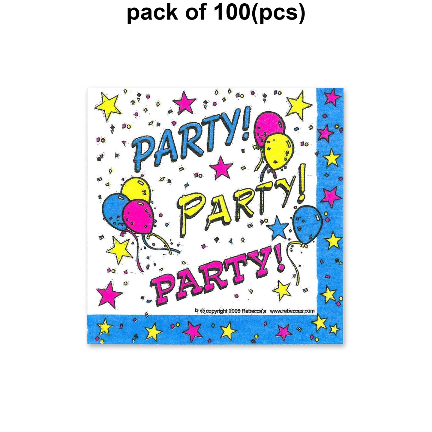 Patriotic Star Party Luncheon Napkins - 6 1/2 Inches, Quarter-Fold Quality | MINA&#xAE;