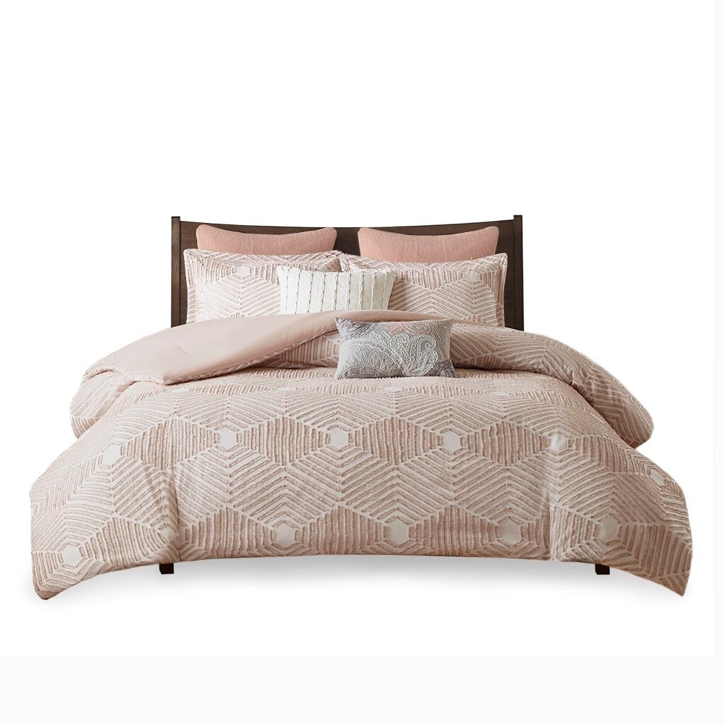 Gracie Mills   Anibal Shabby Chic Cotton Jacquard Comforter Set - GRACE-12088
