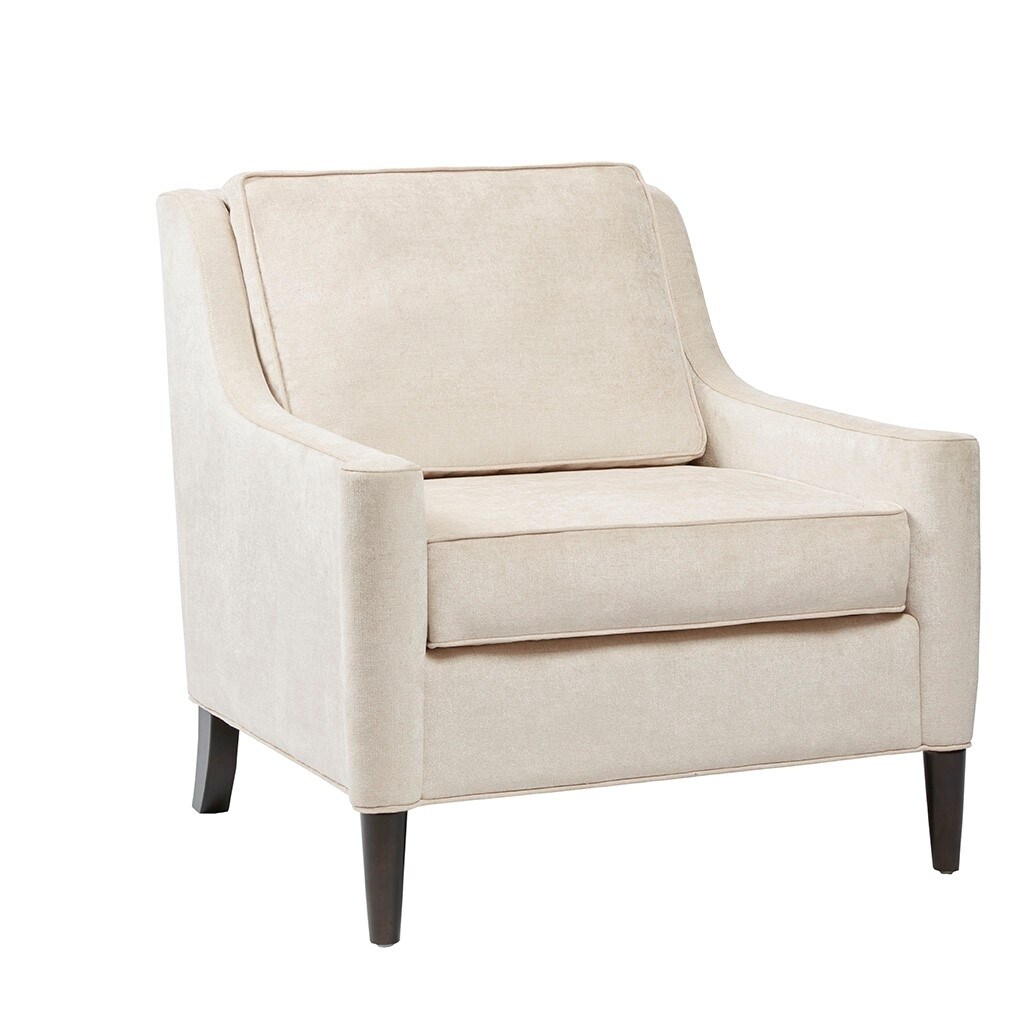 Gracie Mills   Coleen Natural Hued Upholstery Comfort Lounge Chair with Wooden Legs - GRACE-9230