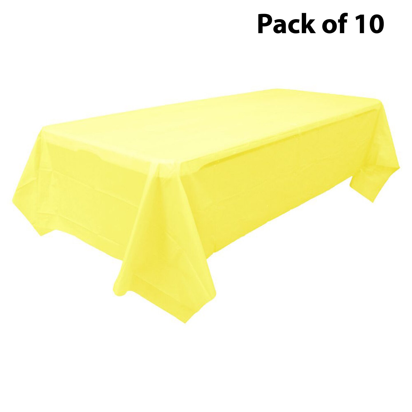 Premium Plastic Table Cover - 54 x 108 Inch - Individually Wrapped | MINA&#xAE;