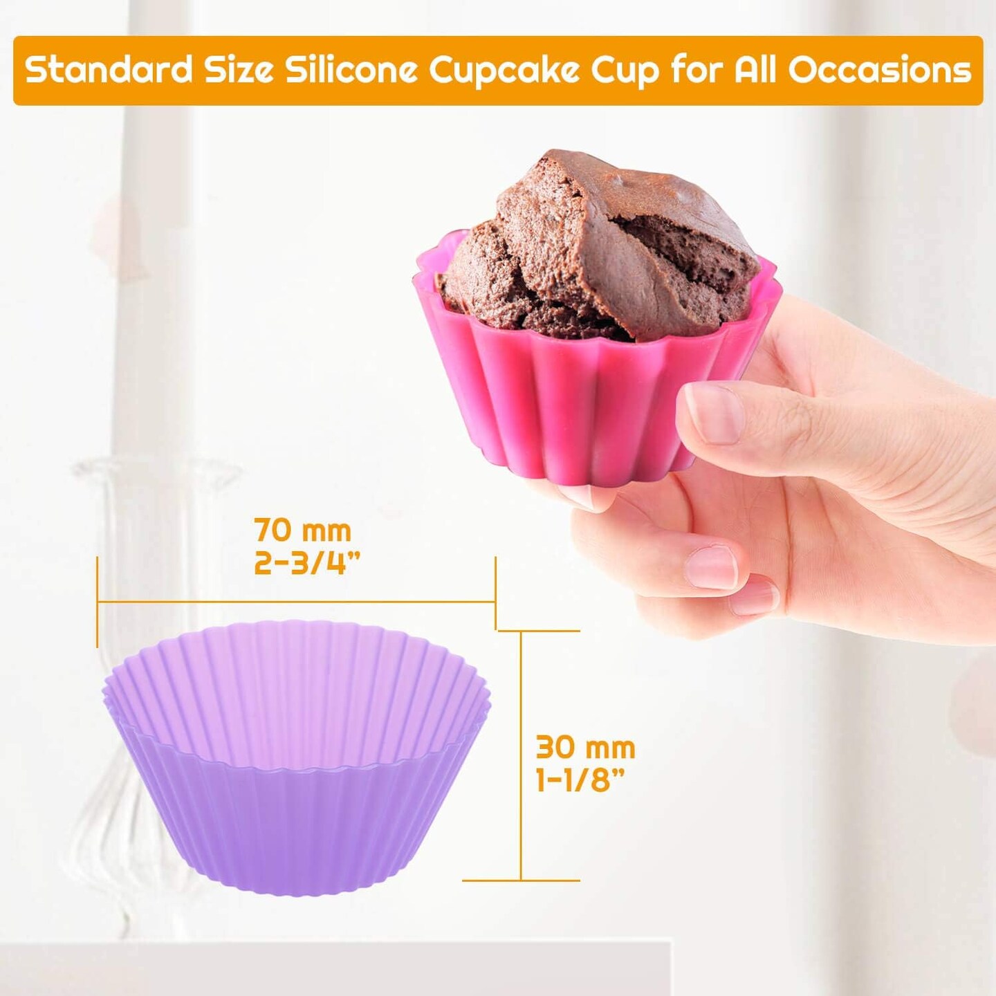 Reusable Muffin Liners Cupcake 54 packs