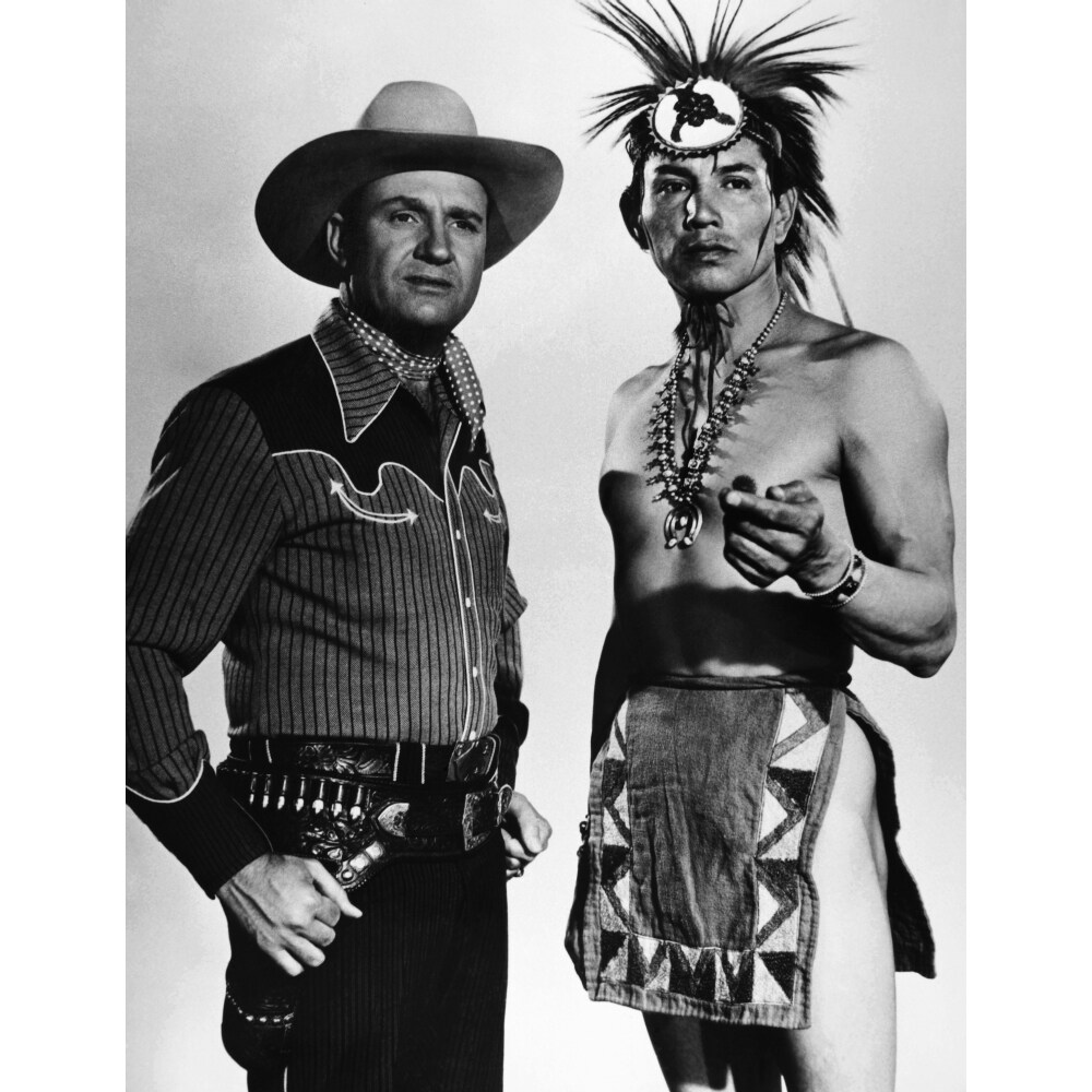 Posterazzi The Cowboy And The Indians Still