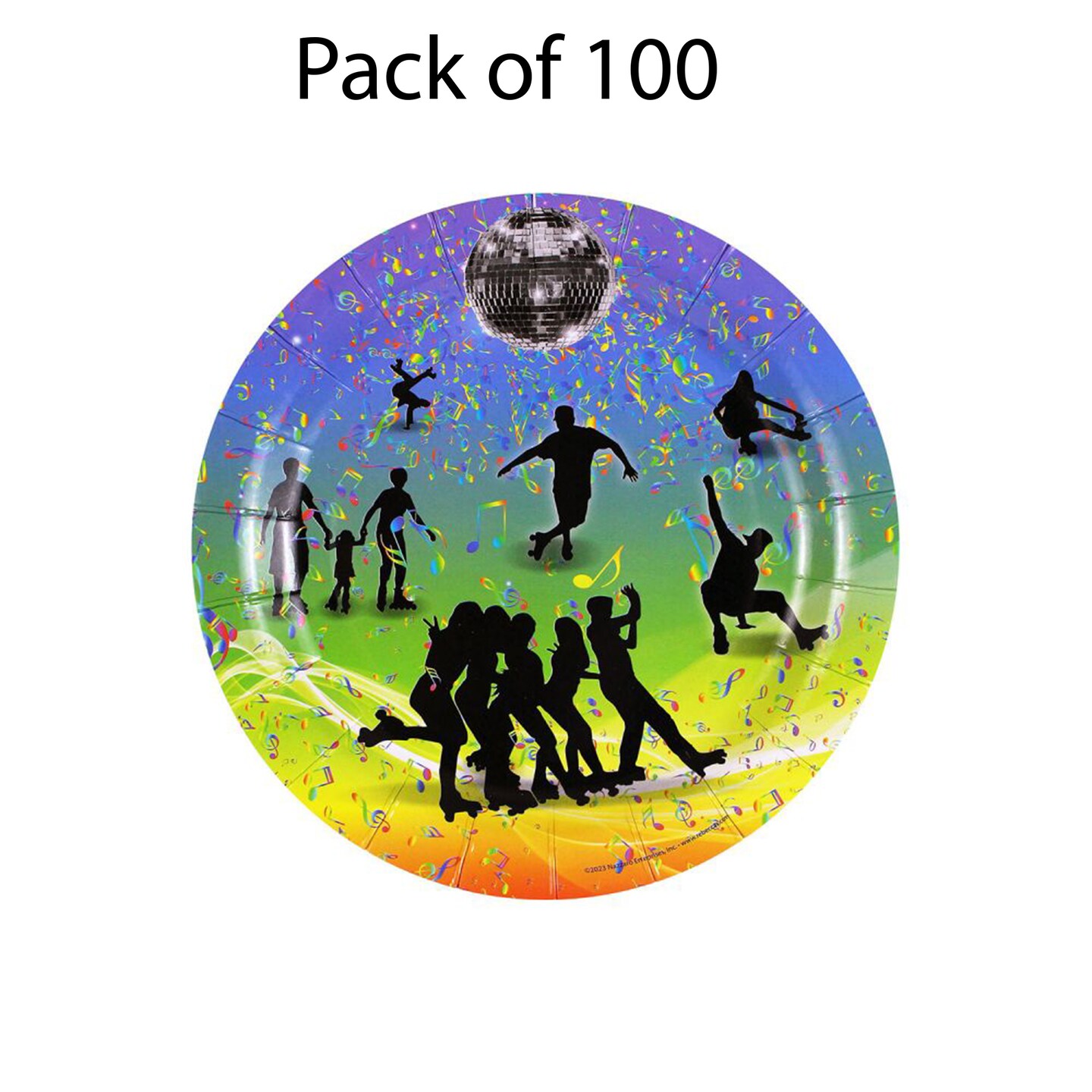 Rhythm&#x27;n Roll Plates | Party Supplies 7 Inch | Raheev&#xAE;