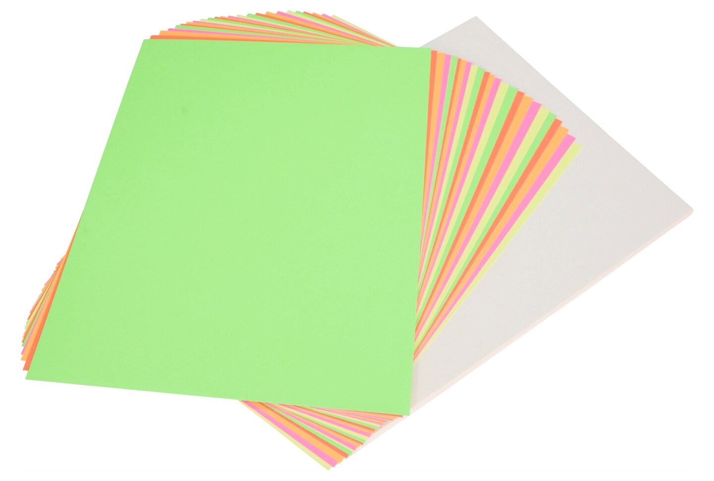 School Smart Poster Board, 11 x 14 Inches, White/Assorted Neon Colors, Pack of 50