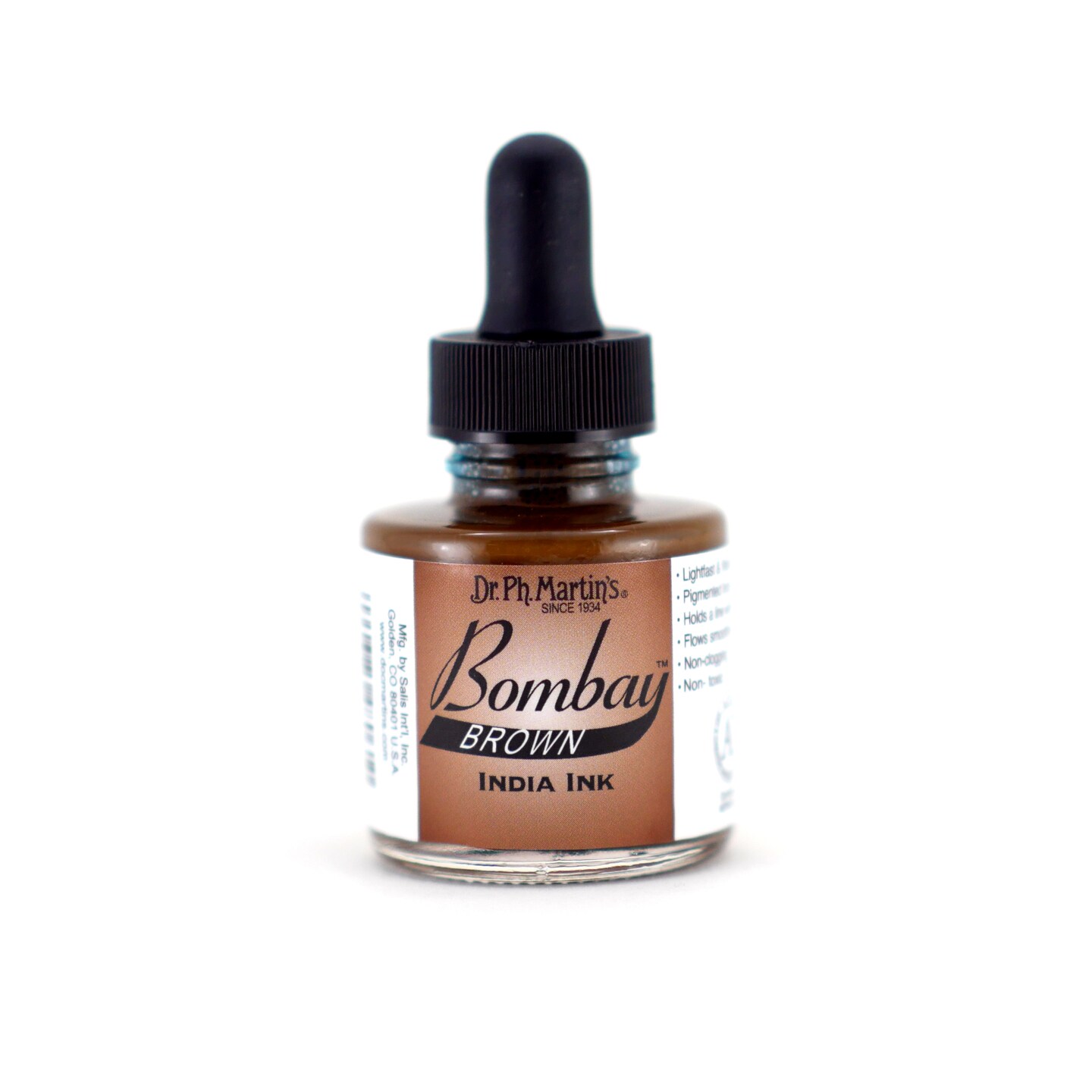 Dr. Ph. Martin&#x27;s Bombay India Ink, 1 oz., Brown