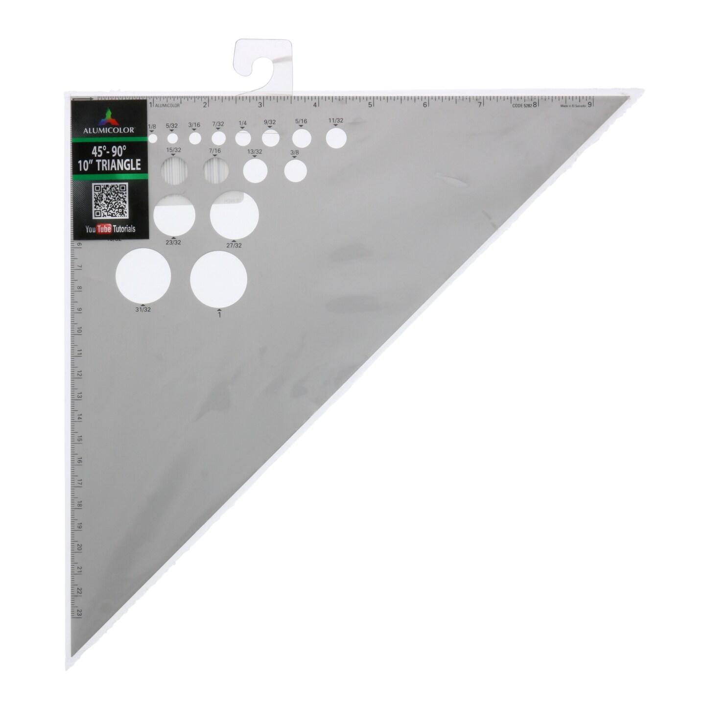 Alumicolor Aluminum 10 Inch Calibrated Drafting Triangle, 30/60/90 Degree - View #4