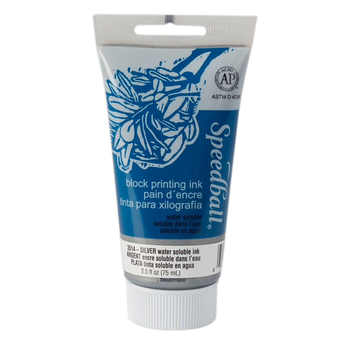 Speedball Block Printing Ink, WaterBased, 2.5 Oz., Silver Michaels