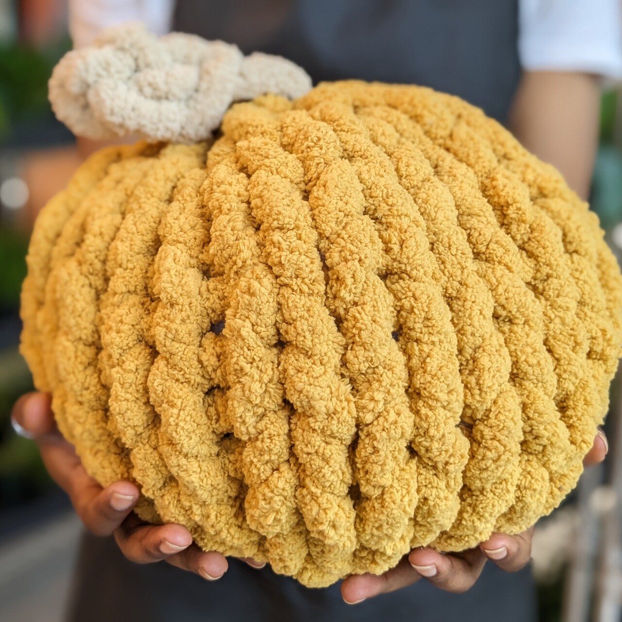 Chunky Hand Knit Pumpkin