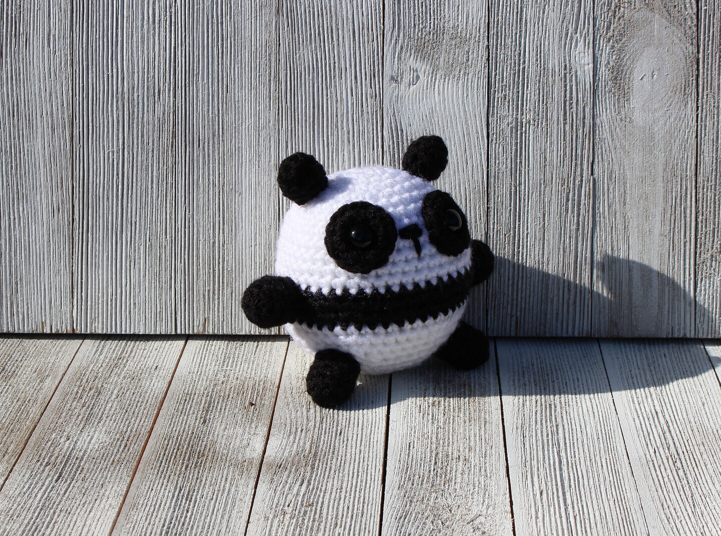 Handmade Crochet Crocheted Little Amigurumi Panda Bear - Ready to ship product 2
