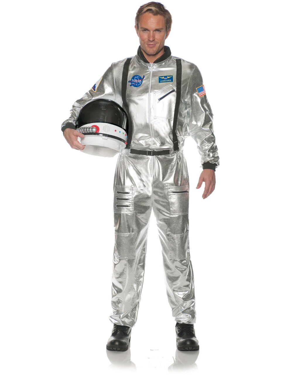 Men's Astronaut Silver Space Jumpsuit Costume | Michaels