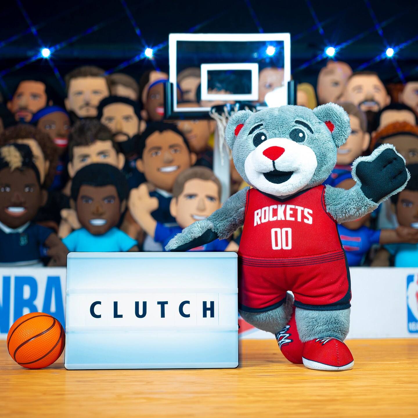 Bleacher Creatures Houston Rockets Clutch 10&#x22; Mascot Plush Figure