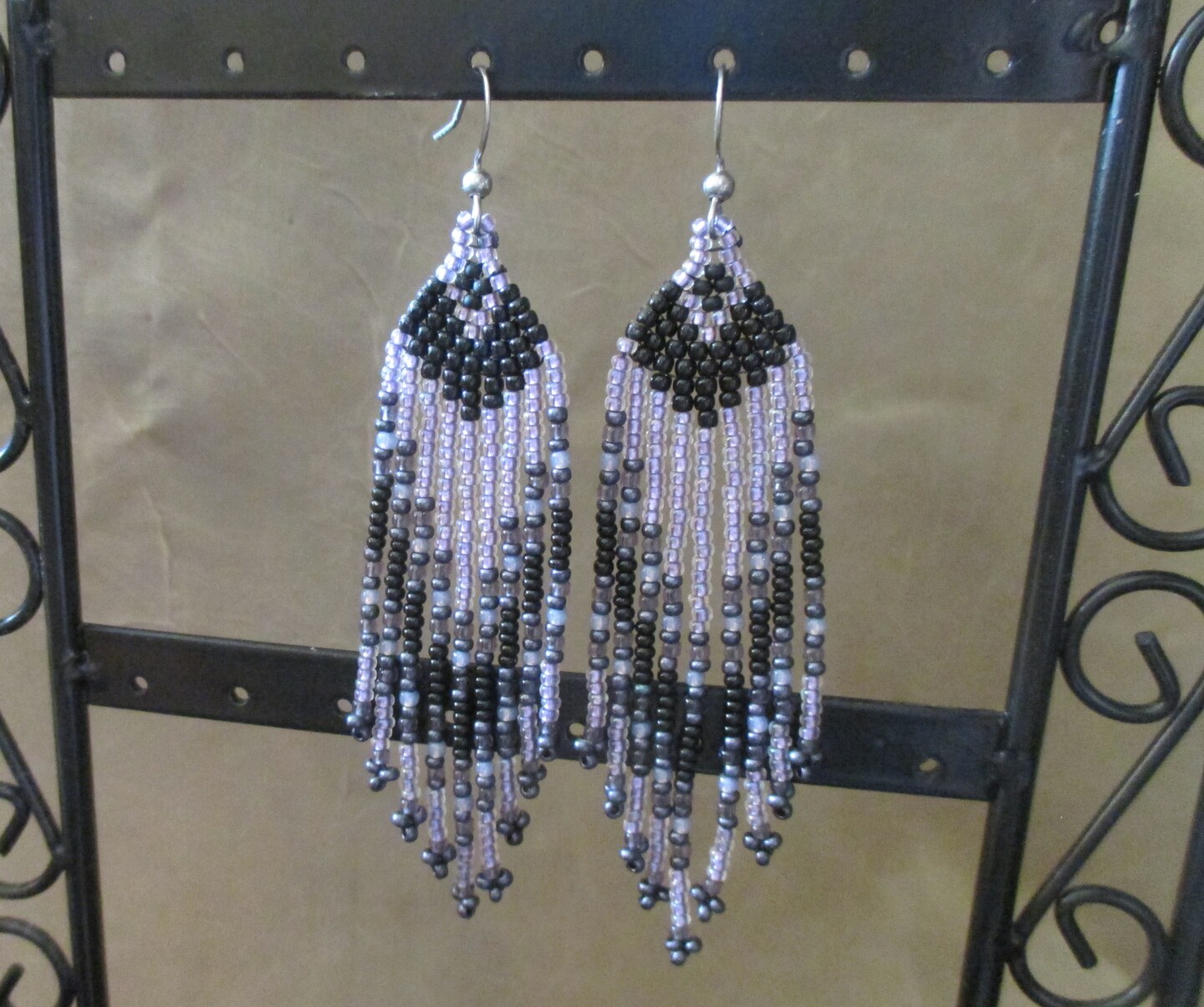 Long Beaded Fringe Earrings – Earth Meets Water