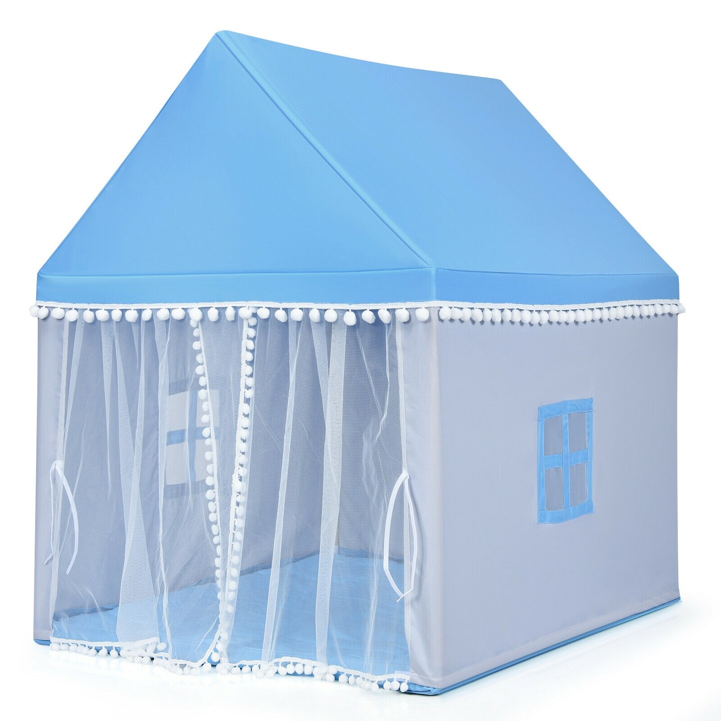 Kids Play Tent Large Playhouse Children Play Castle Fairy Tent Gift with Mat