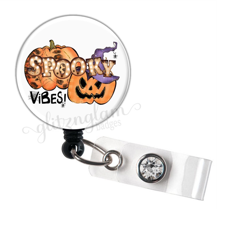 Halloween Ghost Rainbow - It's Spooky Season Badge Retractable Reel |  MakerPlace by Michaels