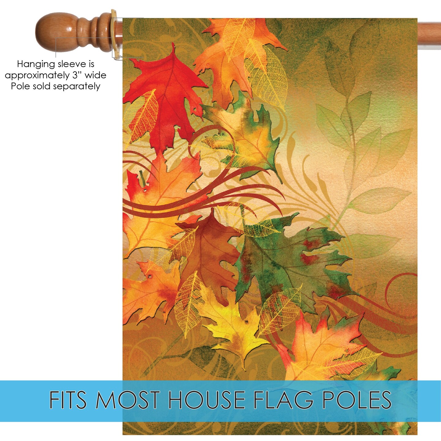 Autumn Aria Decorative Fall Flag