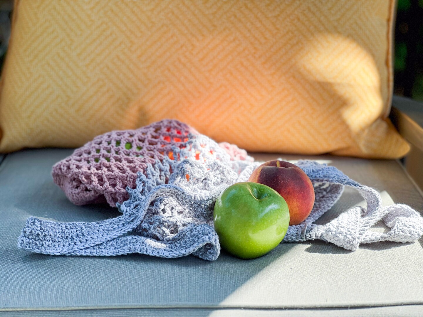 Hand-Crocheted Farmers' Market Bag| Tote Bag Shoulder Bag Farmers  Market Bag Cotton Blend Market Bag Produce Bag MakerPlace by Michaels