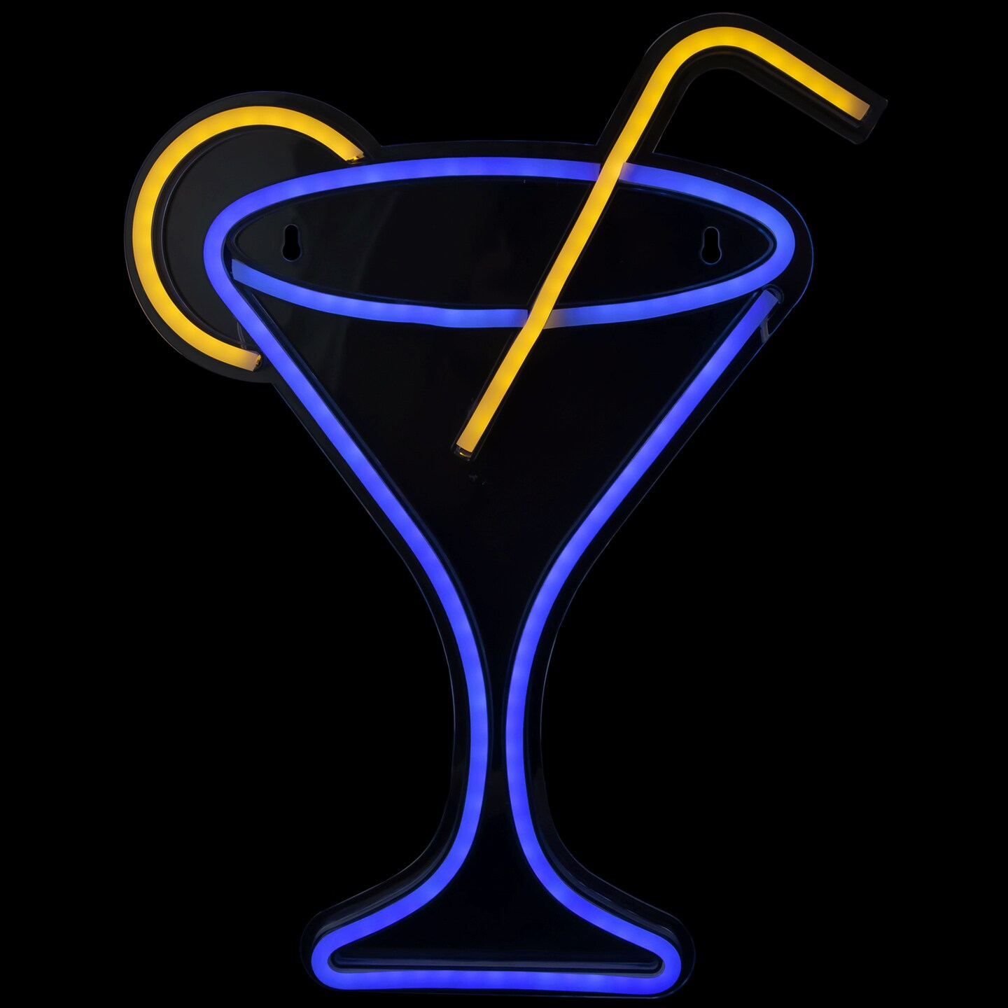 LED Cocktail Bar Neon Sign with Martini Glass