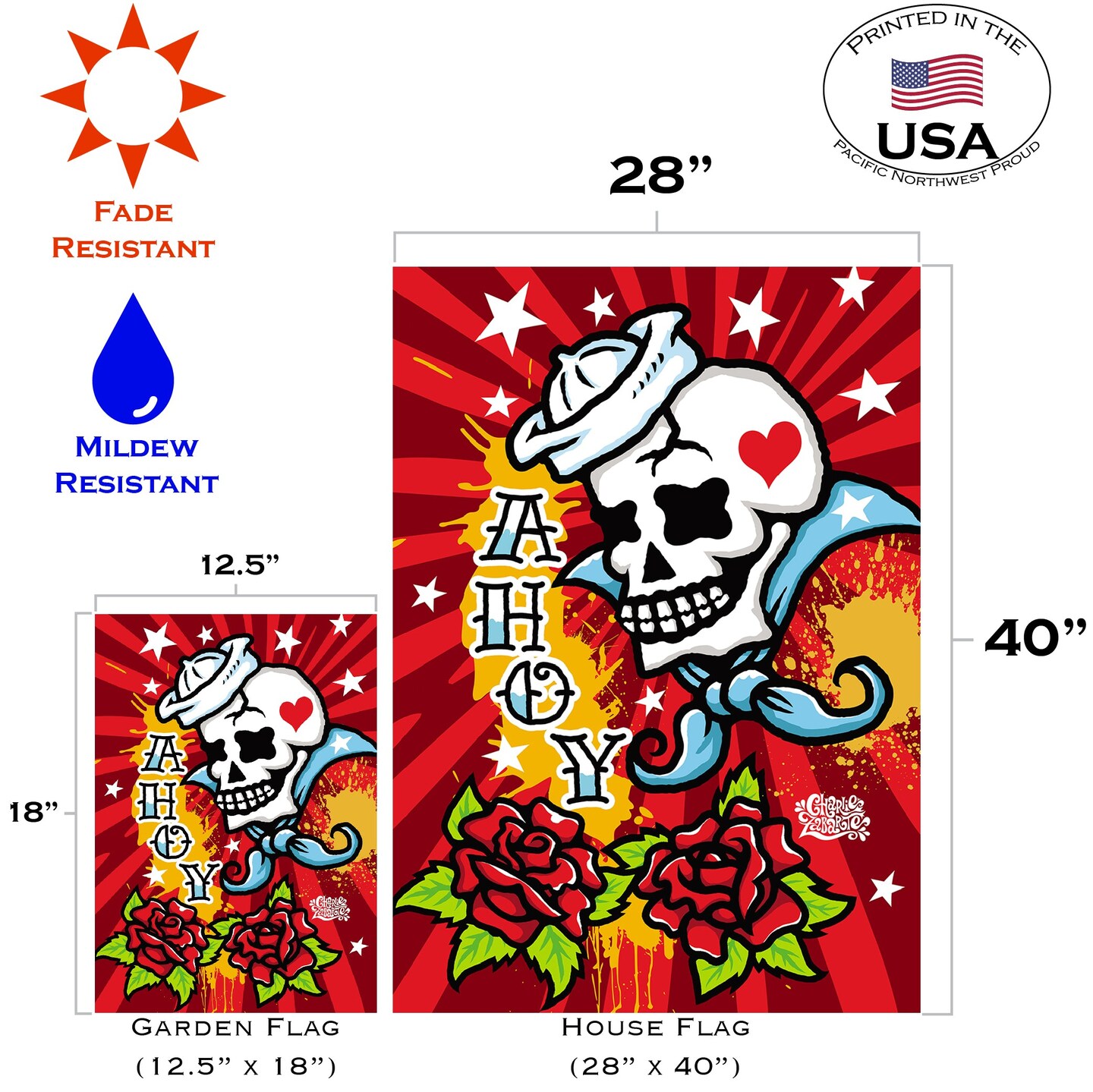 Sailor Skull Decorative Skull Flag