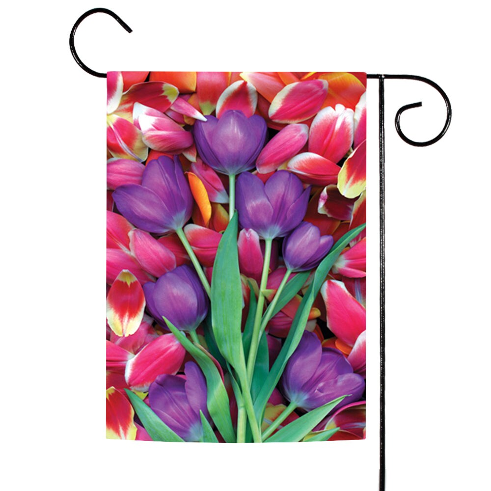 Purple Tulips Decorative Flower Flag | Michaels